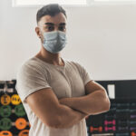 portrait of fitness trainer in the gym