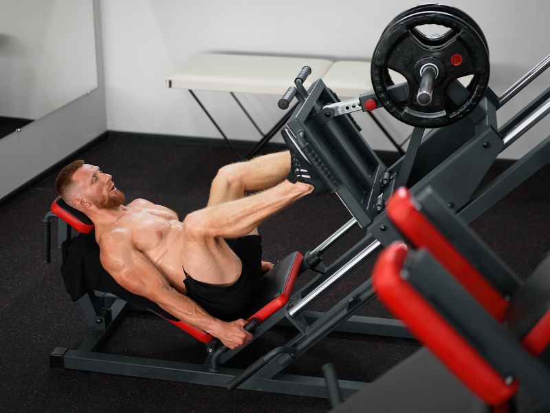 leg press inclinado - evitar lesões