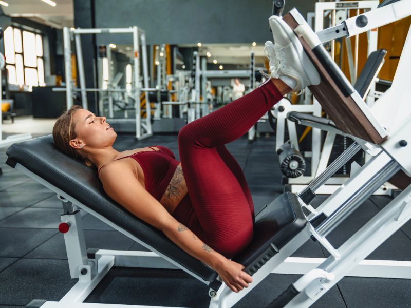 leg press inclinado - execução